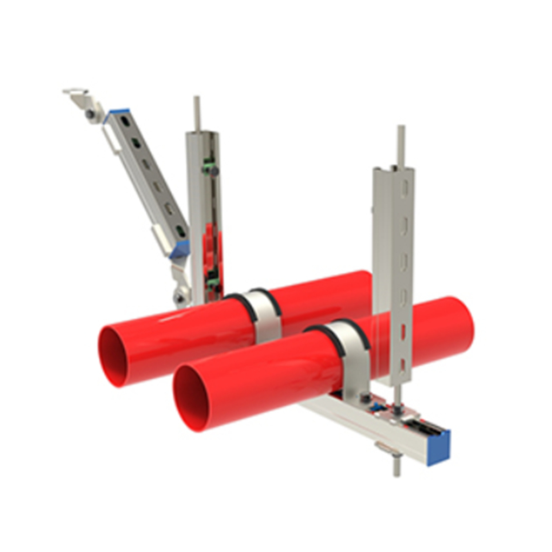 多管單向抗震支架