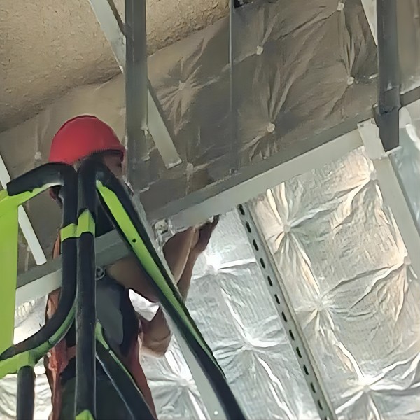 防排煙包裹施工現(xiàn)場(chǎng)